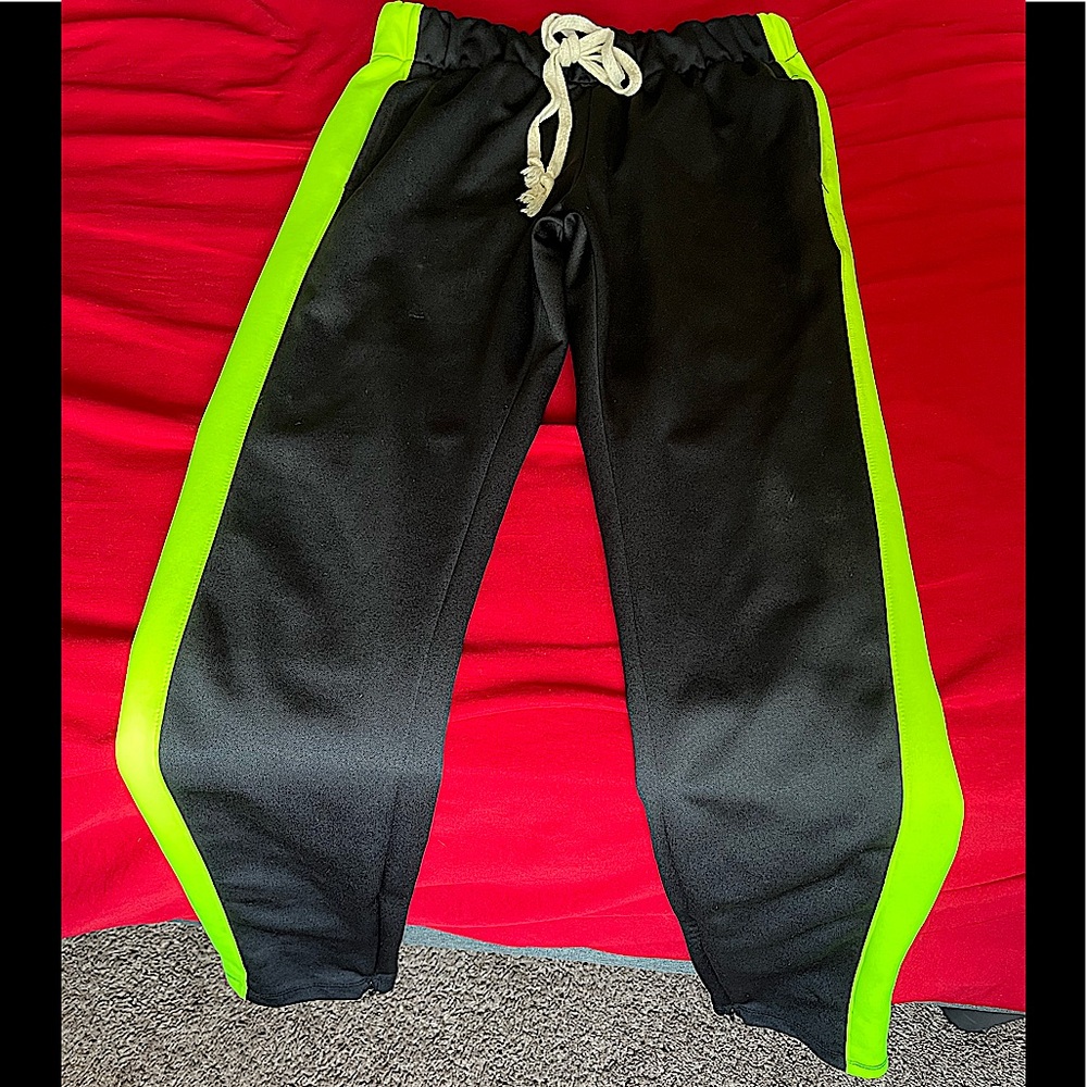 EPTM Trackpants - Size S - Black/Neon Green
